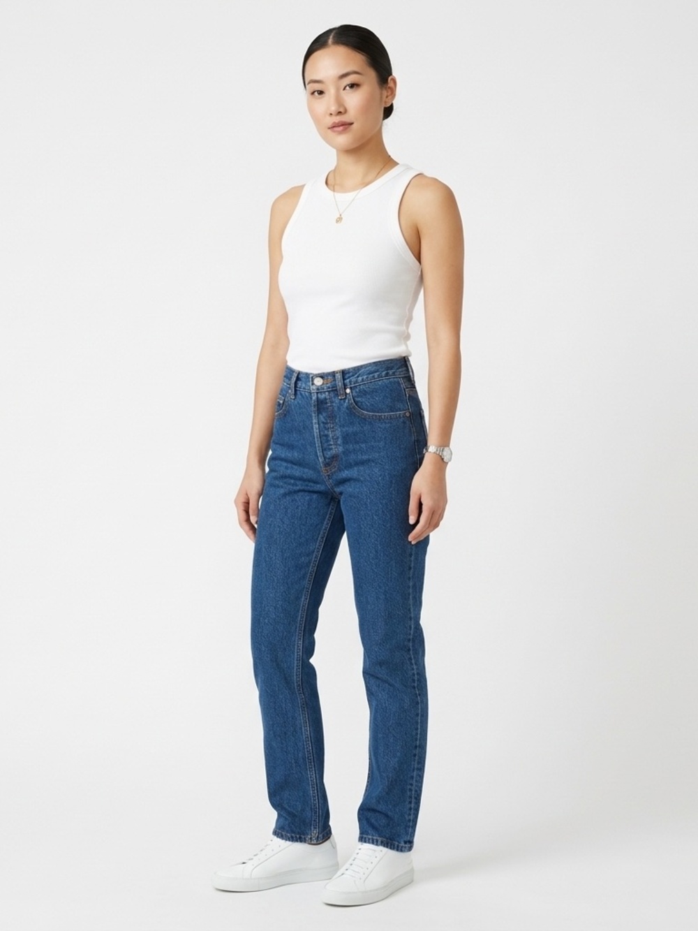 A.P.C. Jean New Standard High Rise Straight Leg Jeans SZ 24